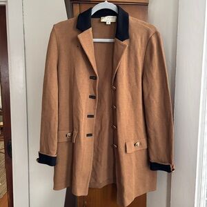St. John Collection Tan Brown Button Down Cardigan Womens Size 6